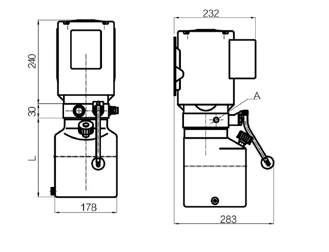 DC 24V hydraulic mini power pack