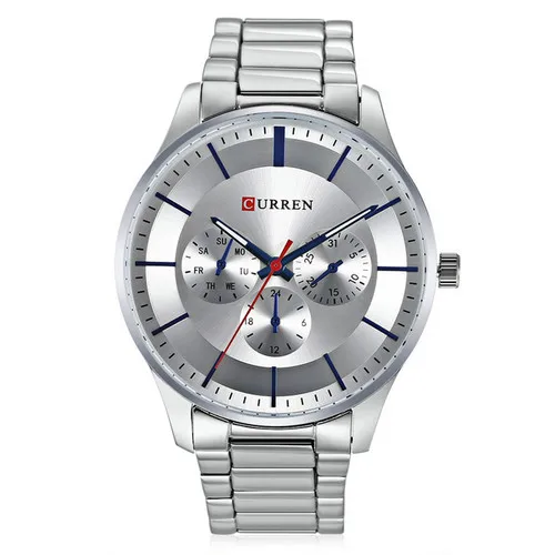 

CURREN 8282 Wholesale Men Japan Quartz Elegant Stainless Steel Band For Mens Watches Online, As picture