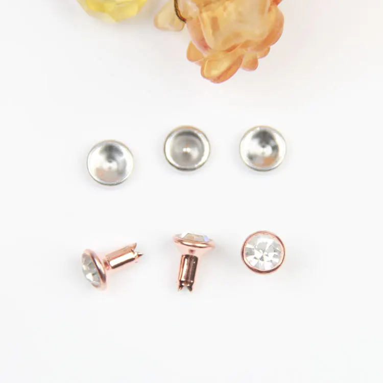Custom Made Fashionable Metal Diamond Crystal Rivet Decorative Rivet