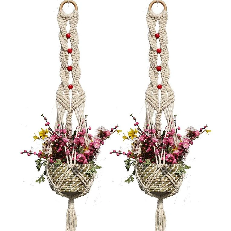 

Elegant beads with Tassels Macrame Plant Hangers