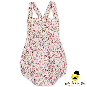 floral baby girl romper