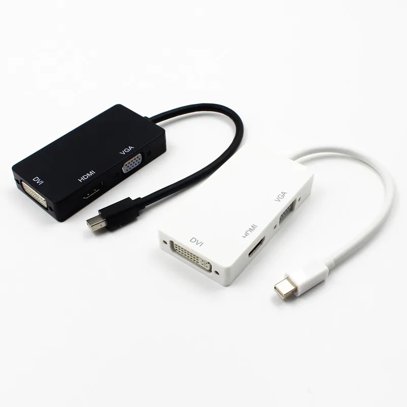 

Factory supply 3 in 1 Mini DP Displayport Thunderbolt to HDMI DVI VGA Adapter for Apple MacBook