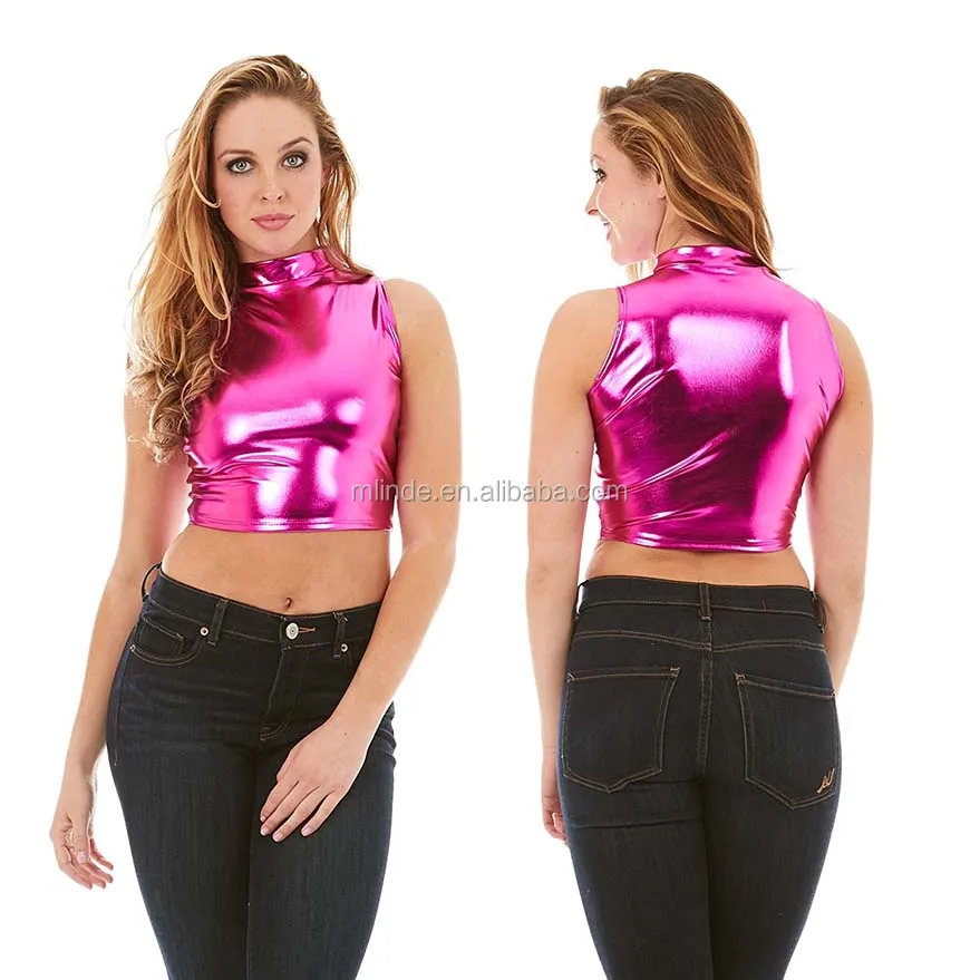 cheerleading turtleneck crop top