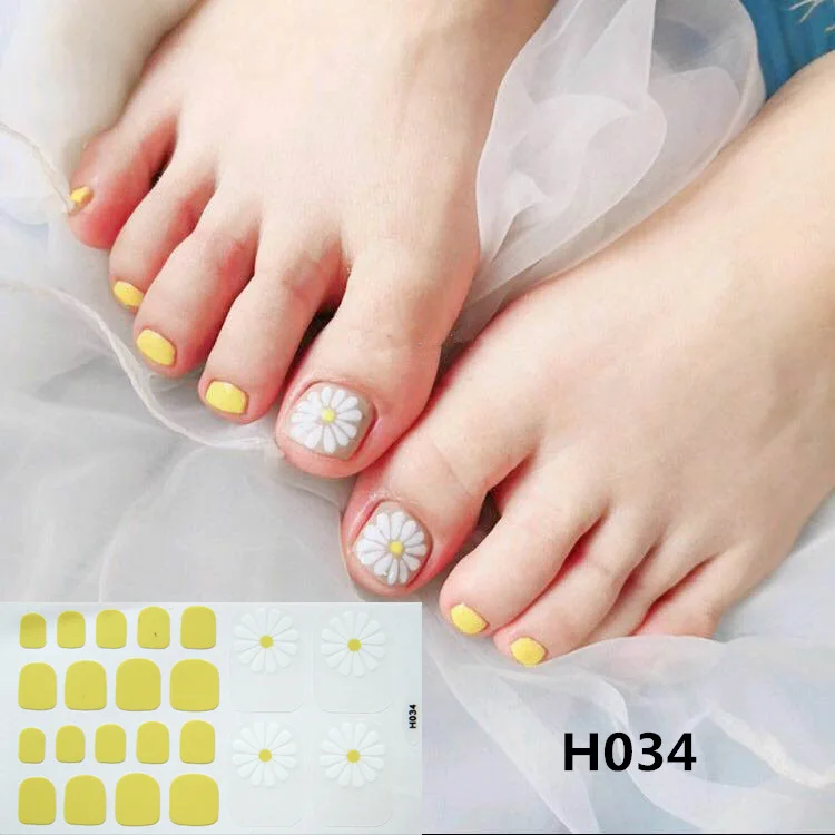 

Pink Black Cute Toe Nails Art Wraps Sticker With Hello kitty Cat Design