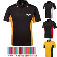 

Wholesale Short Sleeve 100% Polyester Men's Polo Shirts Plain Polo Golf Shirt