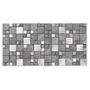 Outdoor Aluminium mix Glass mix Quartz Stone Wall Mosaic Tile