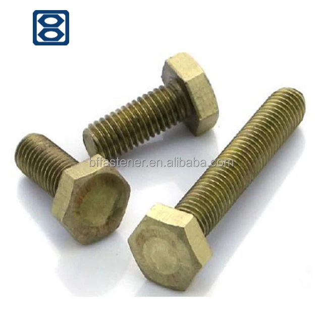 
Hardware Jiaxing Factory Brass Hex bolt and nut 