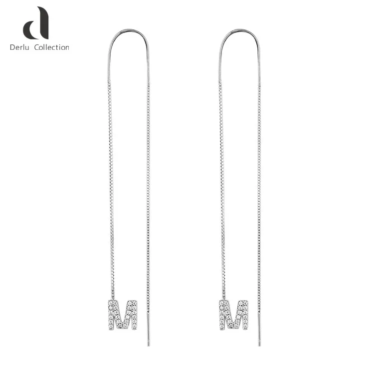 

Wholesale hot selling personalized english alphabet 925 sterling silver pendants earrings for women jewellery, Picture