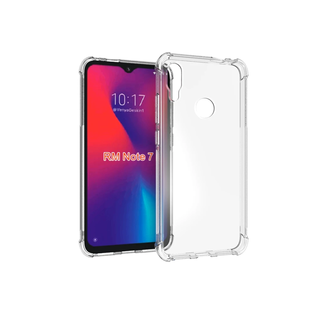 

Fully transparent tpu case with shock profed corners for redmi note 7