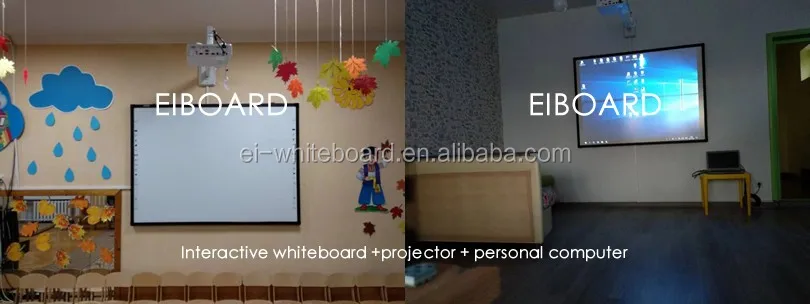 82 inch finger touch screen interactive whiteboard with projector