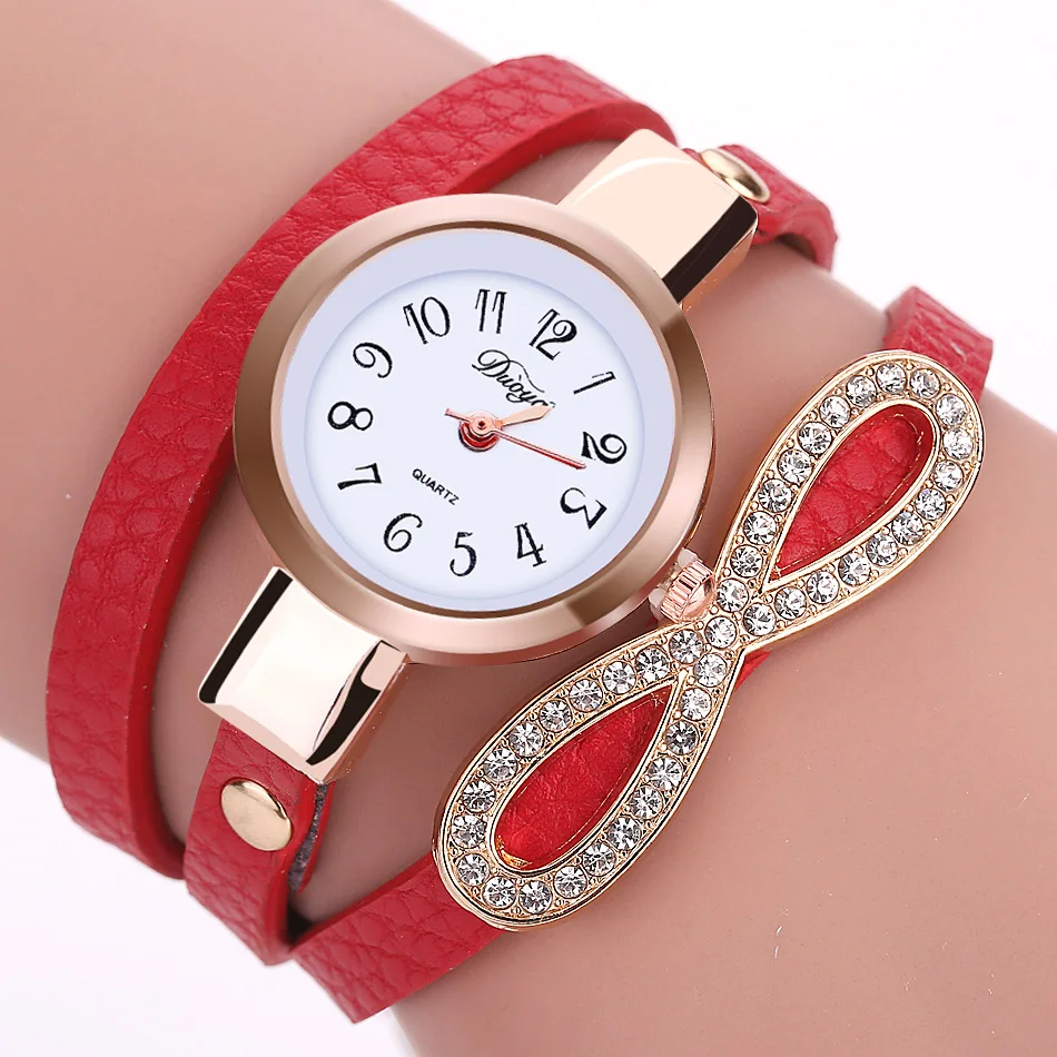 

Duoya Fashion Watch Women Dress Casual Ladies Wristwatch For Women Bracelet Vintage Crystal Lady Watch, Black;white;brown