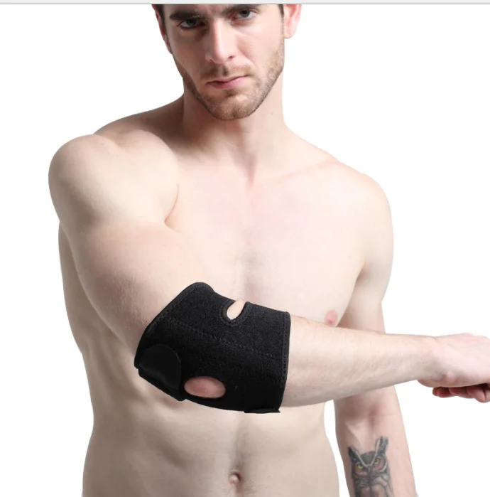 

All Elbow Brace Adjustable Breathable Neoprene Elbow Support Arm Wrap Strap, Black, custom