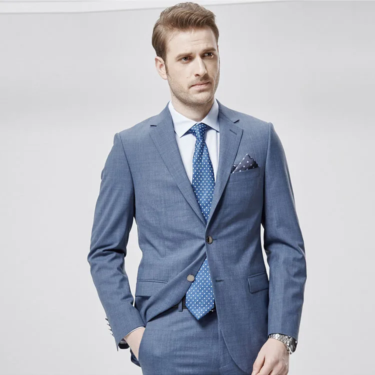 

New fashion 30% wool fabric tailored Italian jackets men suits blazers, Blue