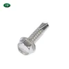 2017 standard self drilling screw, hexagon flange head drilling screw, self tapping screw for fastening use