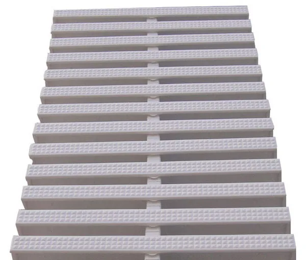 

Factory price I type grille drain swimming pool overflow PVC grating non-slip gutter