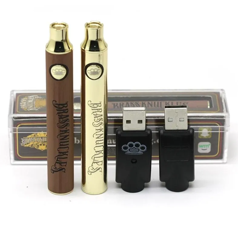 

Popular adjust voltage wood /gold brass knuckles battery 650mah 900mah