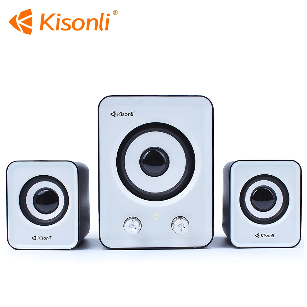 Kisonli 3 Way Mini USB Bocina External Laptop / Desktop / Computer Speakers System with 3.5mm Jack - ANKUX.COM