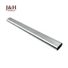 Store Fixture Pipes 0.8mm 1.0mm 1.2mm Thickness Metal Chrome Plating Seamless Iron 15*30mm Wardrobe Pipe Steel Flat Oval Tube