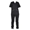Water&Oil Proof Black Chef Uniforms For Food Industry