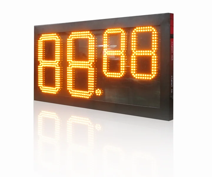 12 inch 7 segment led fuel price display