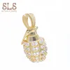 Men Jewelry Silver Hip Hop Bling Gold Grenade Value Supplies 18k 14k Bomb Men's Gender Charm