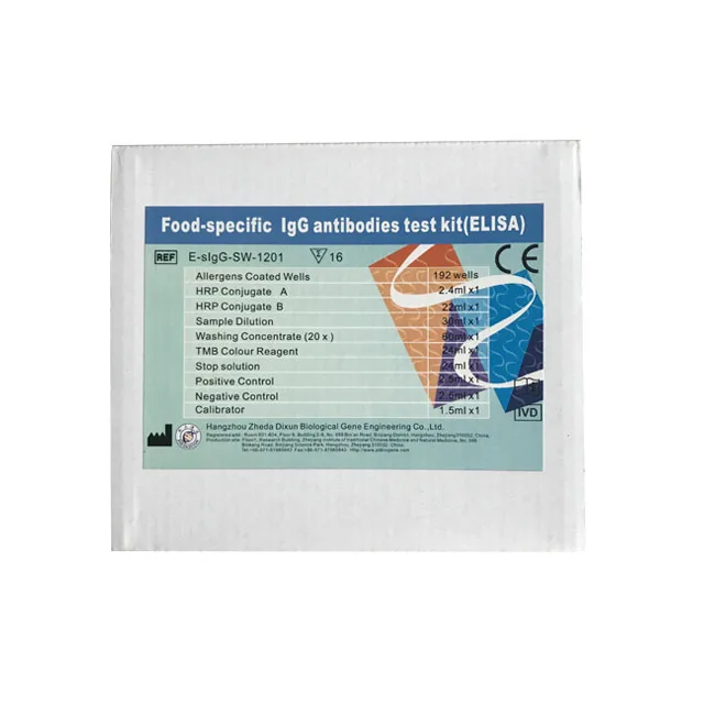 
Food-specific IgG antibodies test Kit (ELISA) E-sIgG-SW-1201 