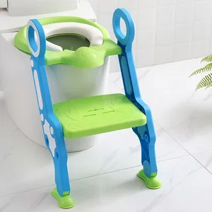 Image of Baby Toilet Ladder Chair Potty Seat Step Up Toddler Toilet Training Step Stool for Girls and Boys