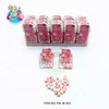 Plastic Case Fruit Loving Heart Shape Hard Pressed Sugar Candy