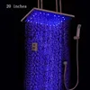 rainfall led shower set brass 20 inched led shower set classical bathroom shower