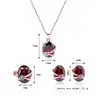 Silver Interesting Pattern Simple Figure Shape Jewelry Sets Women Necklace Earrings Ring Wedding Party 3Pcs