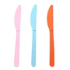 LULA 7 INCH Disposable Bio CPLA Cutlery Compostable Flatware Black Biodegradable Knife
