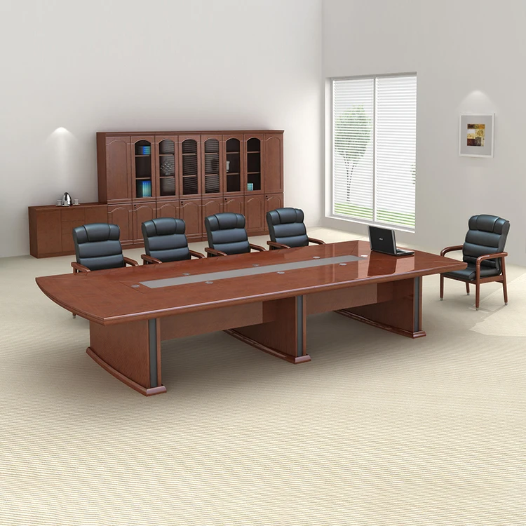 Large Modern Mfc Conference Room Meeting Table Desk Wooden Office