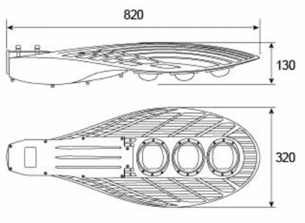 Dia cast aluminum street light housing 150 watt 160 watt led stadium sport light housing