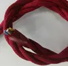 Vintage cloth covered textile twisted cable 3 core fabric twisted wire for antique pendant lamp