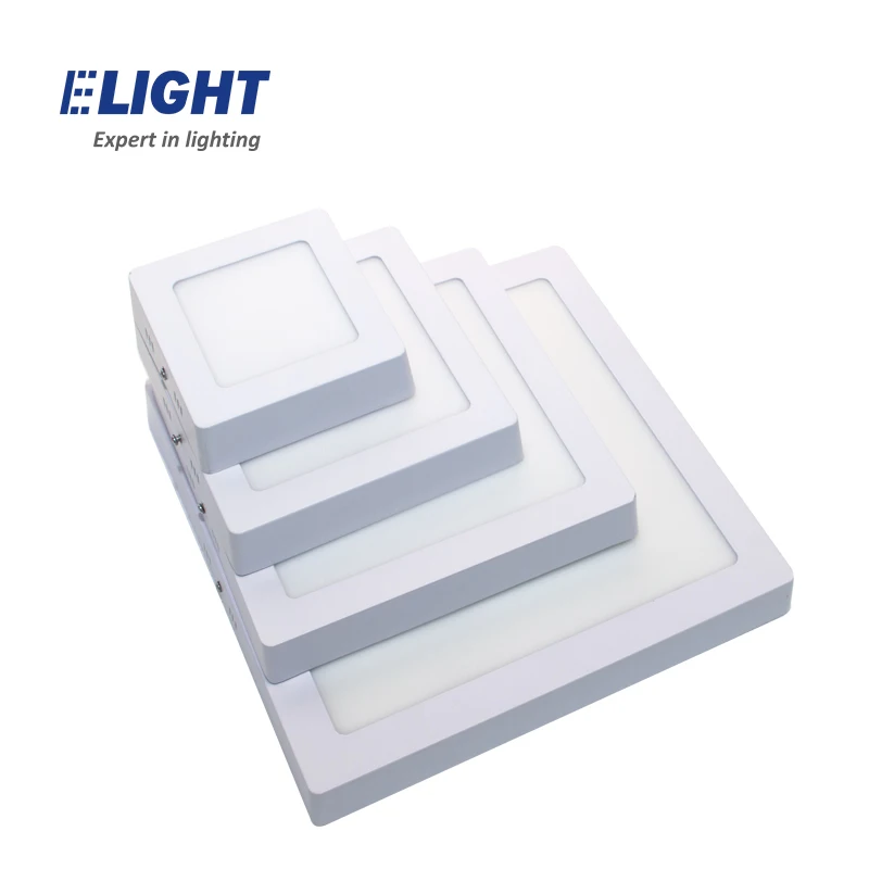 
Factory supply 6w 12w 18w 24w square ceiling surface mounted LED panel light 