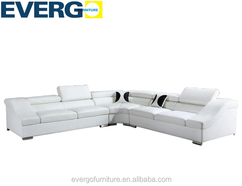 Big White Leather Corner Sofa Sectional Sofa L Shape Buy Big