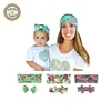 LGWO164 RDT European American Hot Sale Bowknot Mother and Son Rabbit Ear Headbands Sets Baby Infant Headwear Hair Accessories