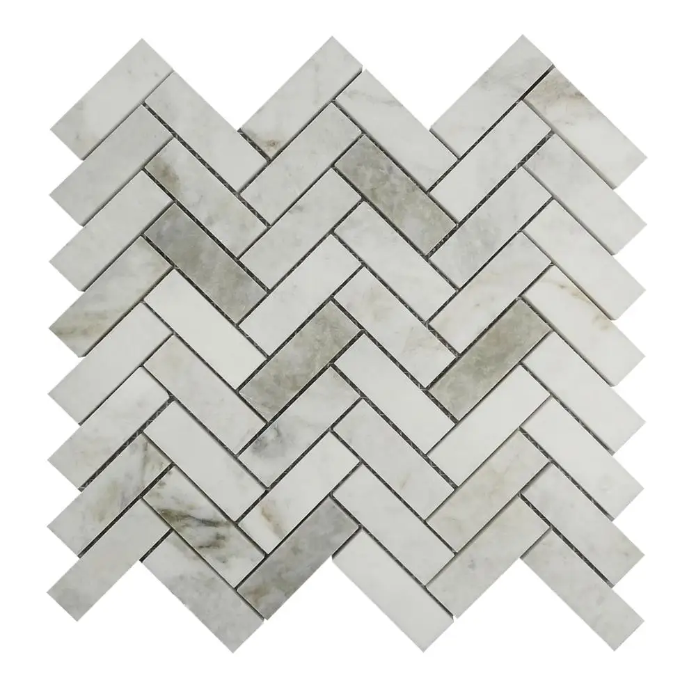 Herringbone Snow White Marble Stone Mosaic Tile Marble Prices Buy