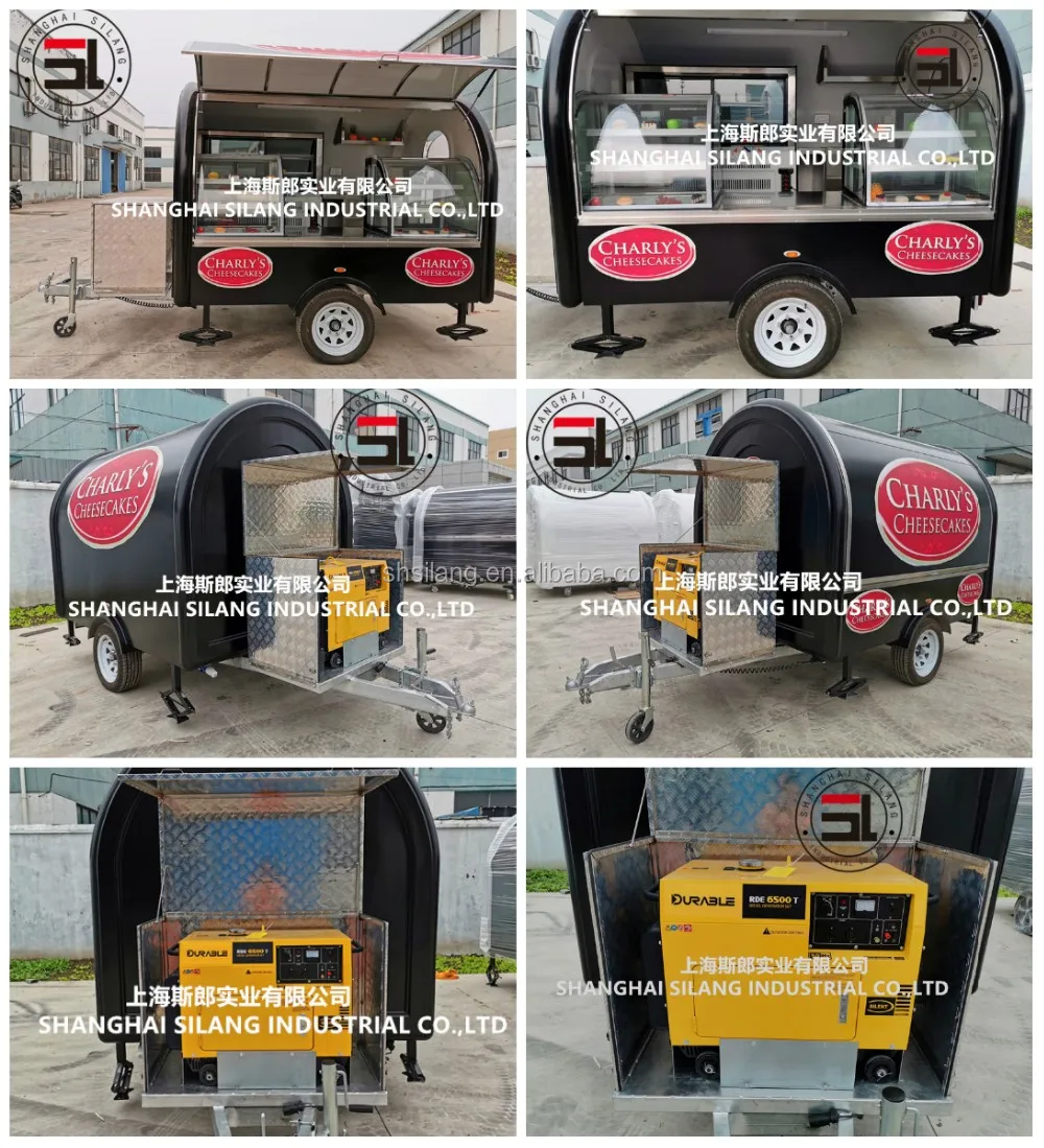 Classic Commercial Coffee Food Truck /mobile Food Cart For Vending Cake