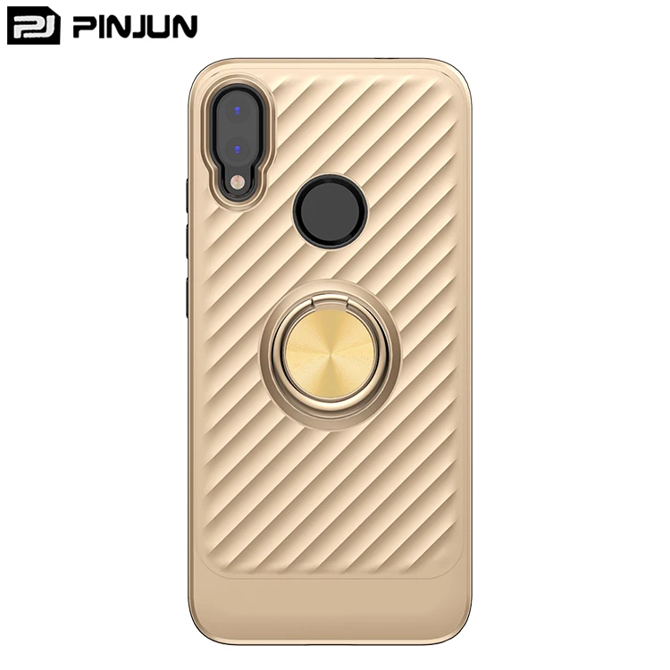 

Luxury anti-skidding texture design magnetic ring phone case for xiaomi redmi note 7 case phone cover, N/a