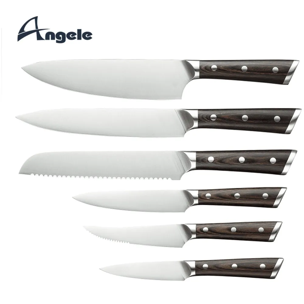 High Carbon Steel Kitchen Knife Set German 1.4116 Stainless Steel Professional Knives Set Buy