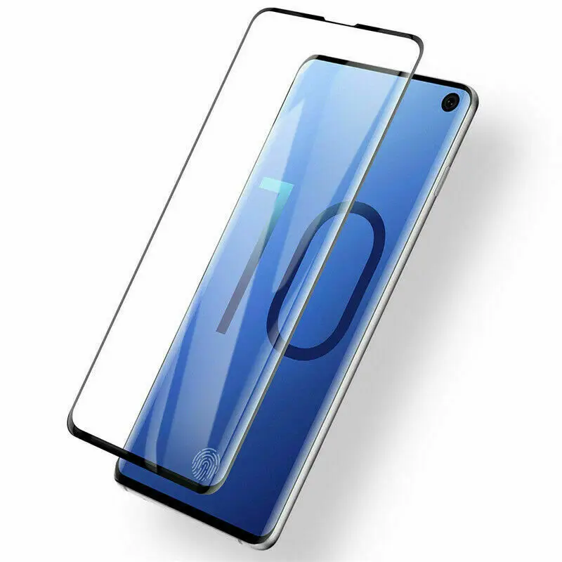 

5D full coverage Curved Toughened Tempered Glass Screen Protector Film For Samsung Galaxy S10 Plus lite s10 e, Transparency 99% color