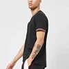 crew neck tshirts in bulk short sleeves vented hem mesh tshirt with striped trims