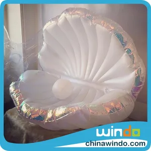 2016 hot sale inflatable seashell float inflatable white pearl floating inflatable swimming pool float