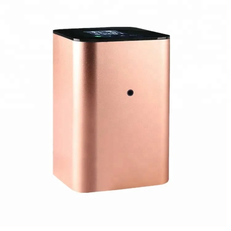 

GREEN AIR Newest Air purifier Essential oil 200ml Uitrasonic Aroma Diffuser / Aromatherary Diffuser, Black/ rose golden