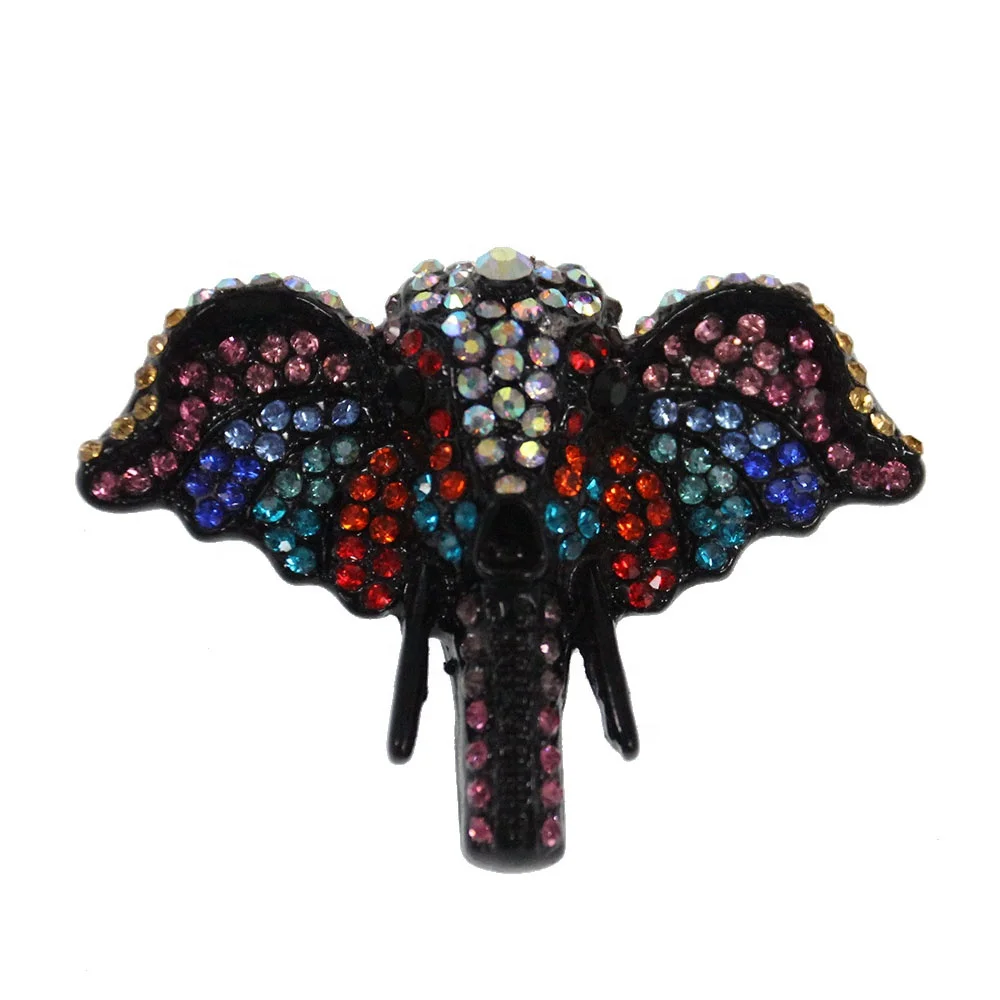 

Vintage Jewelry Bag Lapel Pin Suit Corsage Accessories Colorful Rhinestones Crystal Pearls Thailand Elephant Animal Pin Brooches, As your request