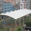 waterproof PVDF tensile membrane roof for tennis court with steel structure
