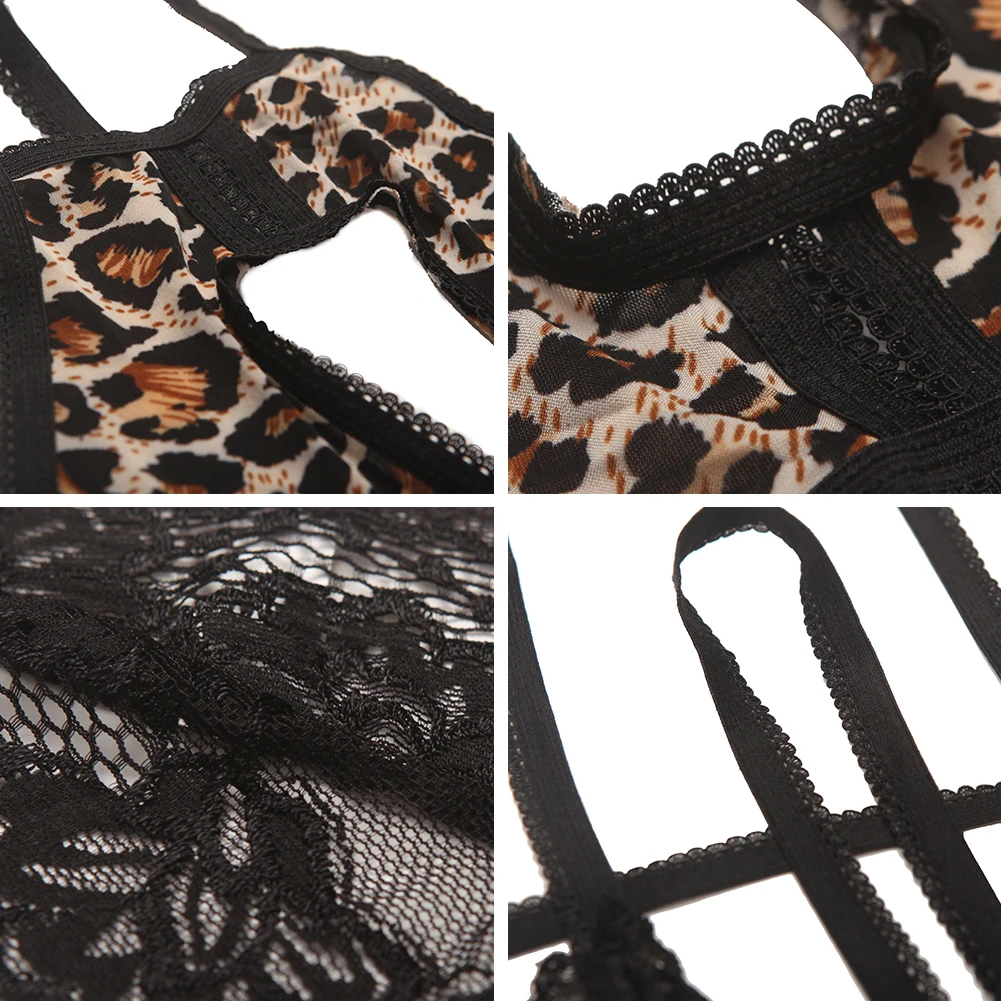 foreverfad hot sales sexy women underwear lace leopard print