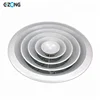 Anodized Aluminum 360 degree air flow diffusion round ceiling diffuser with damper