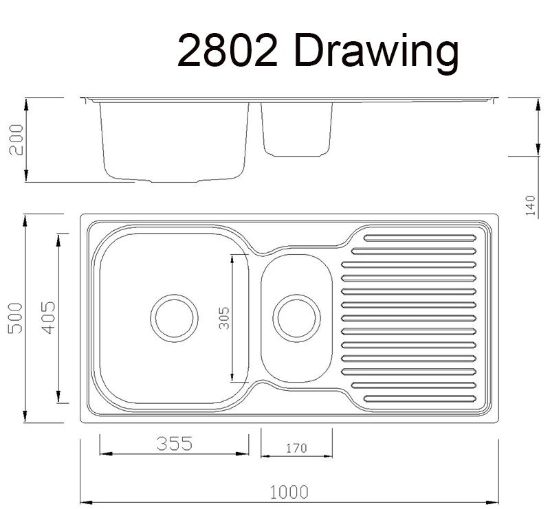 European Kitchen Sink,One And Half Bowl Inset Sink,Stainless Steel Sink